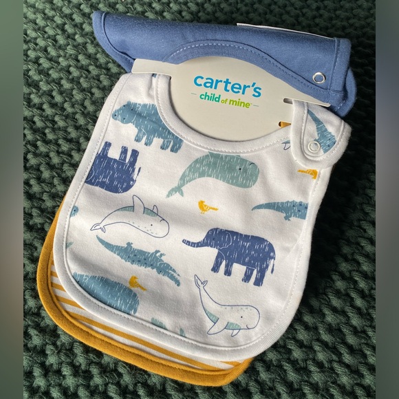 Carter’s baby bibs 3 pack - Picture 3 of 3